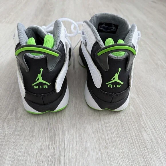Nike JORDAN 6 Rings GS Sneakers Electric Green Black White 323419-130 Size 6.5Y - Picture 7 of 16